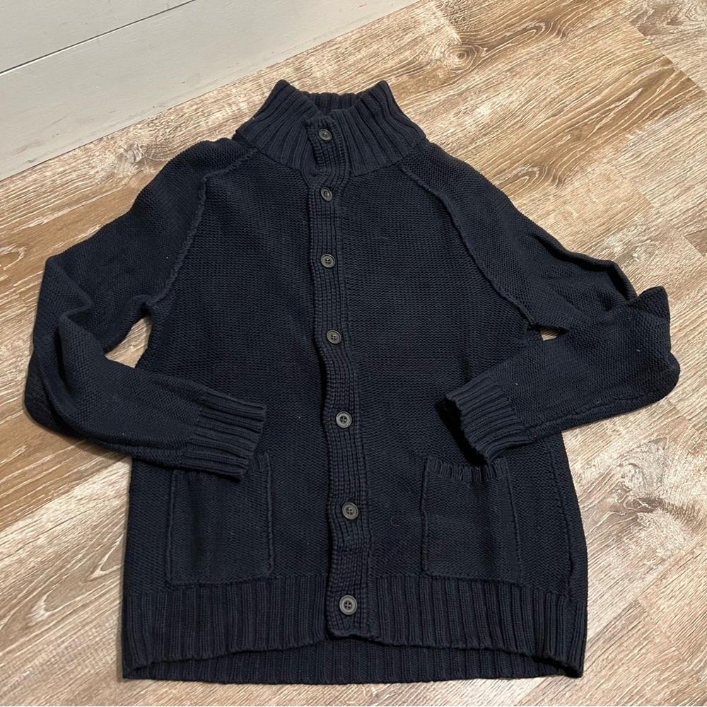 Vintage gap button down 100% cotton men’s sweater navy